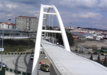 Evolaje_Passagem superior de peões_Guarda